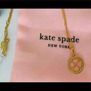 Kate Spade ♠️ 4 leaf clover necklace